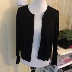 Black LOFT cardigan size large